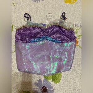 (22) Purple and Blue Sequin Mermaid Top